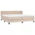 Vidaxl Box spring postelja z vzmetnico kapučino 200x200 cm um. usnje