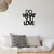 Wallity Zidna dekoracija Do What You Love, 47x55 cm, 1.2mm, Crna
