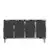 HANAH HOME Komoda Tuna 120 Anthracite Silver