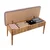 Hanah Home Trpezarijska klupa Vina Bank 110x85x40cm Bež-Lavanda