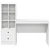 Stol s ladicama 2 pcs Bijelo