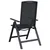 Ležaljke u vrtu 2 pcs Crna 58 x 71 x 112 cm Tekstilen