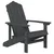 Vrtne stolice Adirondack 2 kom HDPE antracit