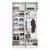 Hanah Home Ormar za hodnik EA144 - 3839, 119,6x226,4x37,5 cm, Beli