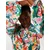 Trendyol Multi Color Floral Pattern Waist Open Mini Lined Chiffon Woven Dress