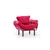 Atelier del Sofa Fotelja Nitta 95x85x70cm Bordo