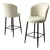 Hanah Home Set 6 barskih stolica Alte Krem-Crni