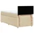 Vidaxl Box spring postelja z vzmetnico krem 100x200 cm blago