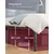 Songmics Posteljni okvir 200x90x406 cm Črn