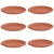 Kružni Pladanj za Cvijeće 6 pcs Crvena cigla O 27 x 2,5 cm