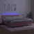 VIDAXL Box spring postelja z vzmetnico LED roza 180x200 cm ž