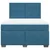 Vidaxl Box spring postelja z vzmetnico modra 140x190 cm žamet