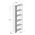 Hanah Home Polica 64,6x170x24,2cm Orah