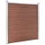 Set WPC ograda 8 kvadratnih + 1 kosa 1484 x 186 cm smeđi