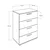 Hanah Home SFN 540 BB 1 Komoda, Bela