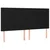 LED uzglavlje crno 180x5x118/128 cm od tkanine