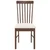 Vidaxl Jedilni stoli z blazinami 2 kosa Brown Solid Wood Rubber