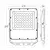 Braytron LED reflektor BRY-FLOOD-PF-50W-GRY-3IN1-IP65