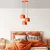 Opviq Luster Yozgat-N-1413, 45-114cm, 45 cm, 3xE27, Narandžasti