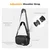 K&F CONCEPT Sling Bag 10L Urban Wander 01 (Black + Brown)