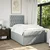 Vidaxl Boxspring postelja z vzmetnico svetlo siva 120x190 cm blago
