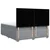 Vidaxl Box spring postelja z vzmetnico svetlo siva 200x200 cm blago