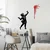 Wallity Zidna dekoracija Banksy Metal 09, 48x83 cm & 30x62 cm, 1.5 mm, Crna