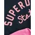 Superdry Majica roza/črna/bela