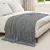 Vidaxl Odeja Temno siva 200 x 150 cm Flis