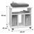 MID.YOU Regal Retal, Bela, 60 Cm