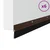 Držač četke za vrata 6 pcs Smeđa 100 cm Aluminijski legura