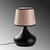 Opviq Stona lampa Bulbe-15462, Crno-bež