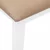 Klupa 110 cm bijela puna drvena guma