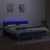 Vidaxl Box spring postelja z vzmetnico LED modra 180x200 cm blago