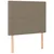 Vidaxl Box spring postelja z vzmetnico taupe 120x200 cm blago