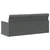 vidaXL 3-sedna sofa Temno siva 190 x 81 x 82 cm Blago