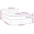 Vidaxl Box spring postelja z vzmetnico LED temno rjava 140x190cm blago