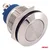 shumee Okroglo jekleno ploščato stikalo VKLOP/IZKLOP 19 mm 5A 12/230V amio-04474