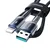Joyroom Kabel Crystal-Clear Series 3A USB-A – iPhone Lightning, 1,2 m – črn
