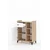 Hanah Home višenamenski ormarić Pidas, 80 cm, hrast Sonoma / beli