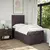 vidaXL Box spring postelja z vzmetnico temno rjava 90x200 cm blago