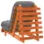 Futon na razvlačenje s madracem smeđi 60 x 206 x 11 cm borovina
