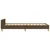 Vidaxl Posteljni okvir brez vzmetnice temno rjav 90x190 cm blago