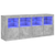 Komoda s LED svjetlima siva boja betona 163x37x67 cm