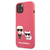 Karl Lagerfeld Full Bodies maskica za iPhone 13, silikonska, ružičasta (KLHCP13MSSKCK)