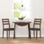 Vidaxl Jedilni stoli z blazinami 2 kosa Brown Solid Wood Rubber
