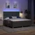 vidaXL LED Box Spring Postelja Temno siva 180 x 200 cm blago