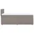 Vidaxl Box spring postelja z vzmetnico taupe 80x200 cm blago