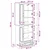 Set ormara 2 pcs Crna Konstruirano drvo