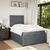 Vidaxl Box spring postelja z vzmetnico temno siv 120x190 cm žamet